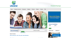 Desktop Screenshot of empregos.unoescvda.edu.br